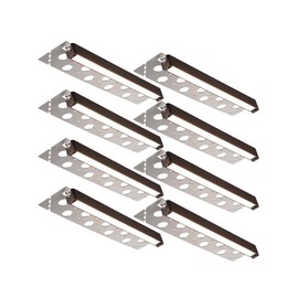 LEONLITE 8-Pack 12 Inch LED Hardscape Lighting, Update Retaining Wall Lights, LED Landscape Lighting, 12-24V AC/DC Paver Light Low Voltage, 3W/5W/7W Dimmable Outdoor Step Lights, 5000K Daylight, ETL