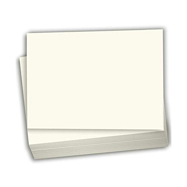 Hamilco Cream Colored Cardstock Thick Paper - Blank Index Flash