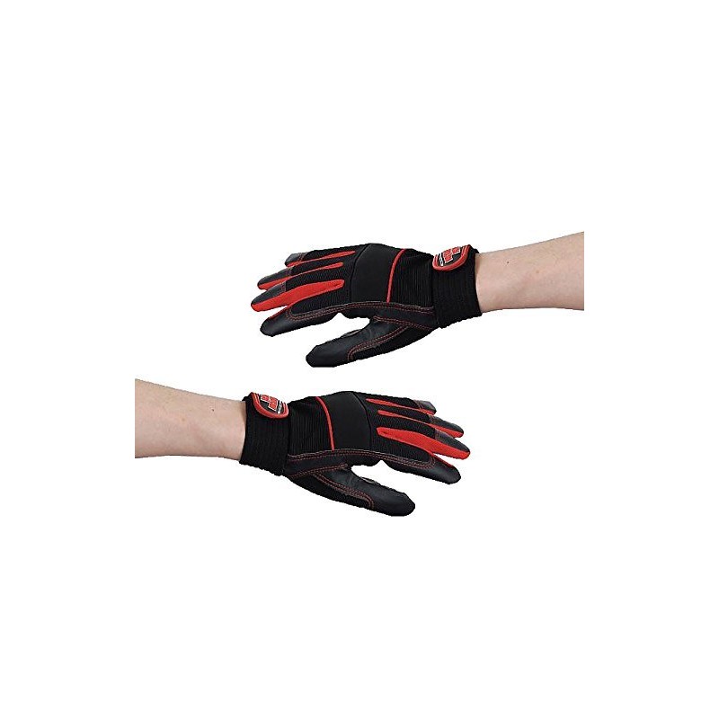 For World Synthetic Leather Gloves MP Fiber Red LL