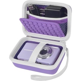 Boobowl Digital Compact Cameras Bag for CAMKORY/for Sevenat/for Melcam Digital Camera 1080P FHD Photo Camera 44MP Camera, Teenagers, Seniors, Beginners, Vlogging Camera Storage Box, purple, Pocket