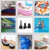 Black Inflatable Pump Adapter Plastic Nozzle Pump Nozzle Head Air