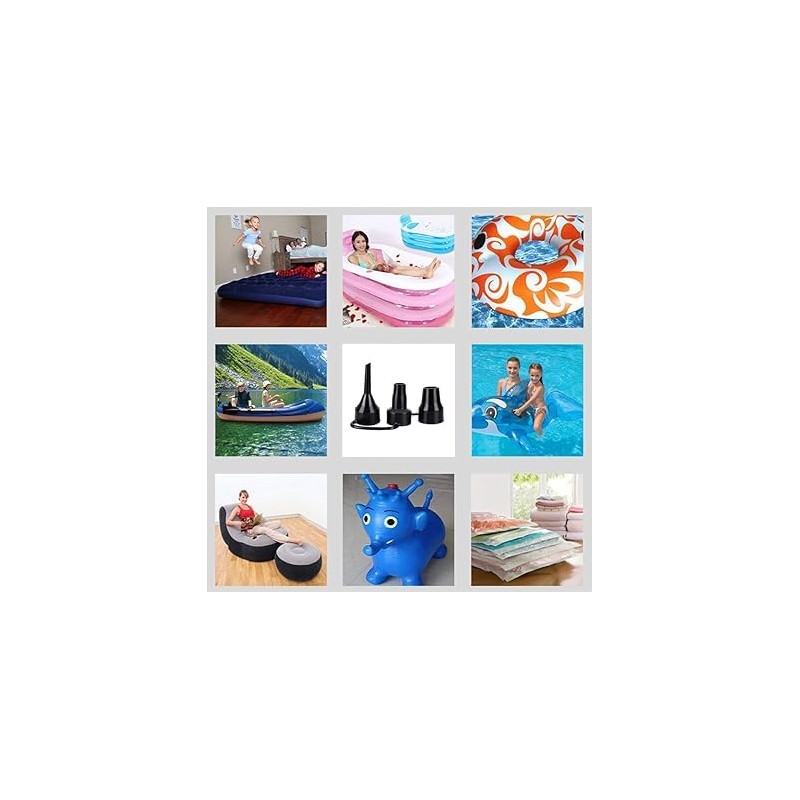 Black Inflatable Pump Adapter Plastic Nozzle Pump Nozzle Head Air