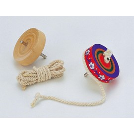 Artec 002436 Spinning Top with Metal Center, Natural Color 2.6 inches (65 mm), with String