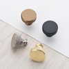 9BUILD 10 Pack Matte Black Cabinet Knobs Single Hole Cupboard