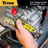 Titan 12771 8-Piece Metric Folding Allen Wrench Set, Locking Hex