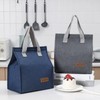 Lunch Bag for Women/Men,Waterproof Reusable Portable Lunch Tote. (Navy Blue)