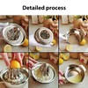 1 Stainless Steel Juicer, 2 Ring Shaped Orange Peelers, Manual