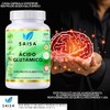SAISA HERBAL Ácido Glutámico 100% Puro,120 Cápsulas | Suplemento para