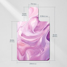 Pilates Reformer Mat, Pilates Reformer Machine Mat Towel, Non Slip Pilates Reformer Cover, Lightweight Foldable Washable Pilates Reformer Towel, Workout Mat for Yoga, Pilates and Floor Exercises (Pink)