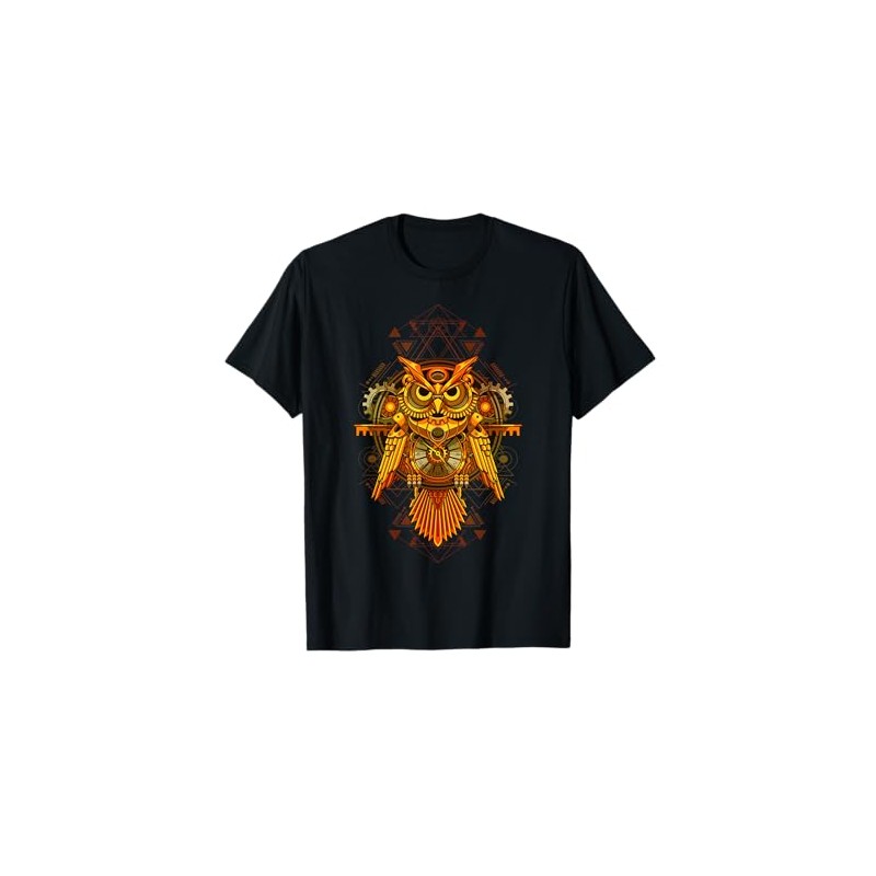 Mechanical Steampunk Owl. T-Shirt