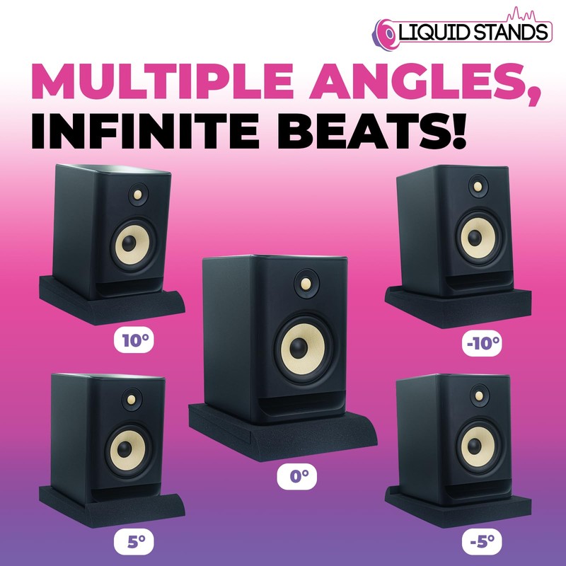 Liquid Stands Studio Monitor Sound Isolation Pads for Speakers 3"-4.5"