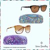 Vera Bradley Sunglasses Clamshell Case, Floating Garden (Sunglass Case)