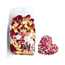 DoraMagic Dried Rose Petals, Real Natural Dried Rose Petals 1.75oz/50g for Bath, Soap Making, Candle Making, Wedding, Confetti, DIY Crafts, Non Edible