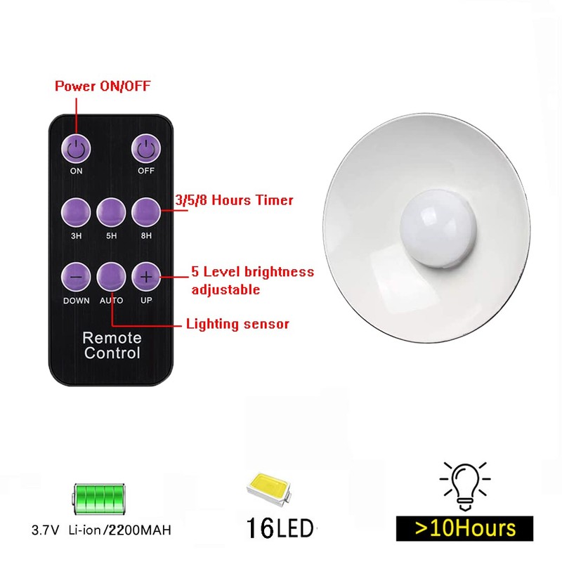 ABZXT Solar Pendant Lights Upgraded Bulb Lights IP65 Waterproof Dusk