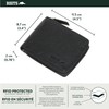 ROOTS Men's Leather RFID Secured 3-Way Zip-Around Bifold Classic Wallet