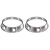 SUNRISE Kitchen Supply (Pack of 2) Plated Reversible Steel Wok