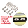 RANDDER 4 Pack Stainless Steel Kayak Rail/Track Screws & Track