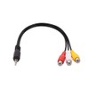 xinyee 3.5mm Jack to 3 RCA o Video Cable Male