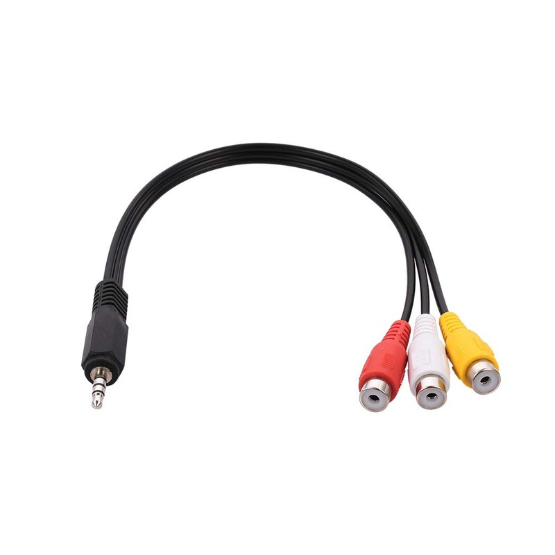 xinyee 3.5mm Jack to 3 RCA o Video Cable Male