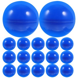 Wakauto 50 Pieces Bingo Raffle Balls Round Capsules Plastic Hollow Stuffers Balls 40MM Diameter Lotto Ball Surprise for Kids Prizes Game Party (Blue)