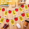 Engrowtic 3 Pcs Welcome Back to School Banner Decorations Red