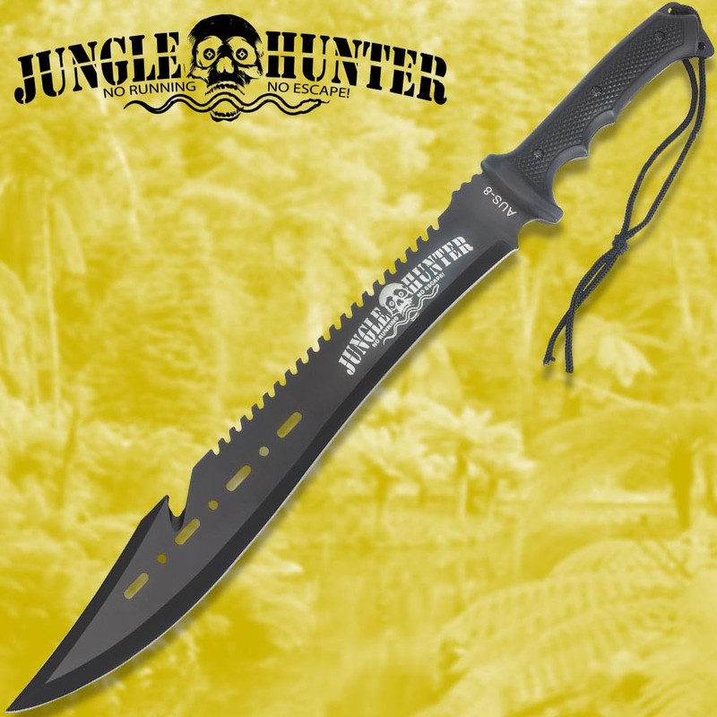 Black Legion Jungle Hunter Machete with Sheath | 25" Tactical