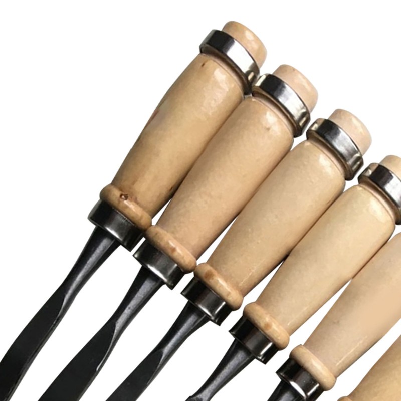 Wood Carving Chisel Set Polished Comfortable Hand Feel Practical Portable