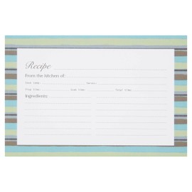 C.R. Gibson Q12-25098 Forage 4x6 Double Sided Recipe Cards, Multicolor, 40pcs