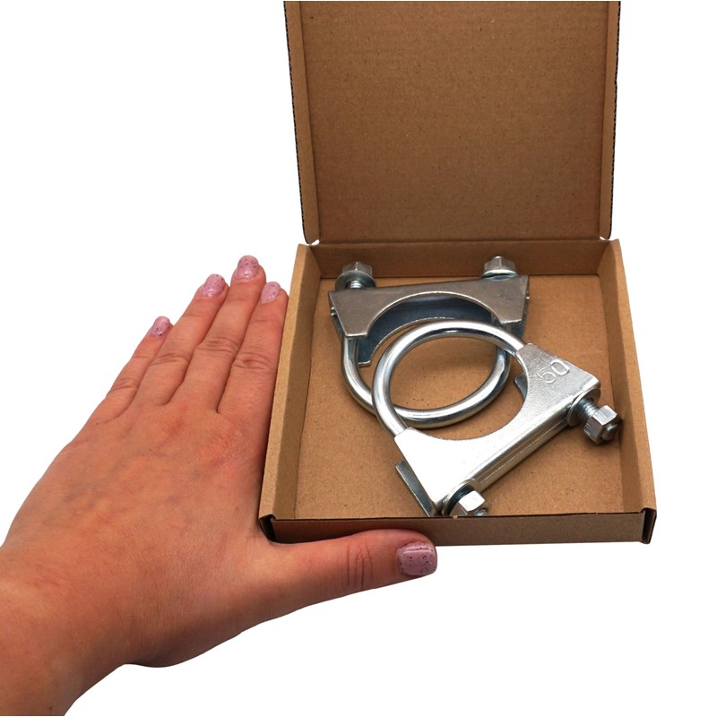SKIR'CO (2 pcs) Pipe Clamps for 50 mm Diameter Pipes,