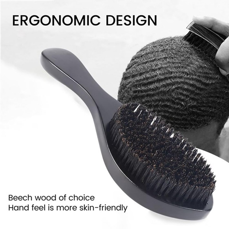 YEHEI 2 Pcs Magic-Wave Brush Curved Wave Brush Men'S Styling