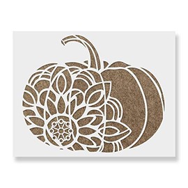 Mandala Pumpkin Stencil - Reusable Stencils for Painting - Create DIY Mandala Pumpkin Home Decor