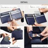BLUE SINCERE Top-Tier Leather Craftsmanship Money Clip Wallet with Coin
