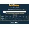 Barry.Wang Men's Leather Belt Black Ratchet Belt with 3 Automatic