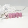 Heart Thumping Pink Heart Homemade Nail Tips - Long Oval