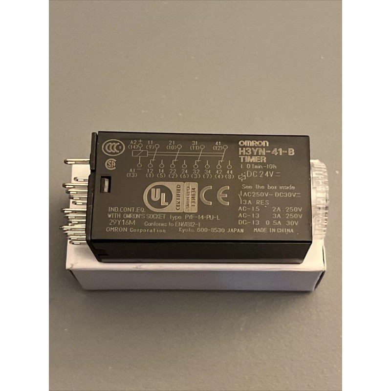Omron Timer H3YN-41-B solid-state analog long-range 1 Min-10h timer LED