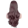 IMISSU 28 Inch/70cm Long Hair Water Wavy Wigs with Bangs