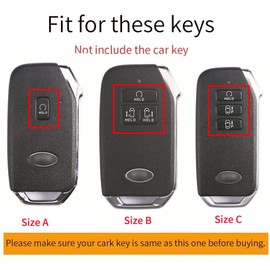 ontto Leather Car Key Case Cover For Kia K5 DLS GT Line Sorento 4 MQ4 Sedona Carnival MPV 2020 2021 2022 Key Fob Protective Case Cover 7 Buttons Blue C