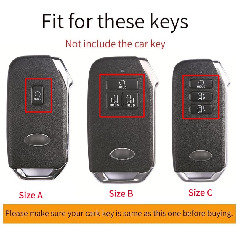 ontto Leather Car Key Case Cover For Kia K5 DLS