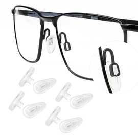 Silicone Nose Pads Replacement Nose Pieces for Oakley Socket 5.0 OX3217 Socket 5.5 OX3218 Socket Ti OX5019 Eyeglasses - 4 Pairs Clear Nose Cushion