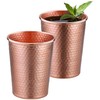 DEMMEX (Set of 2) 1mm Thickest Pure Copper Cups, Solid