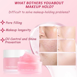 YUYUE-YY Face Primer, Primer Makeup with Centella Asiatica Niacinamide, Long Lasting Face Primer Moisturising Face Powder Primer, Refines Pores and Smoothes Skin for a Matte Finish, Oil Control Gel Face Primer