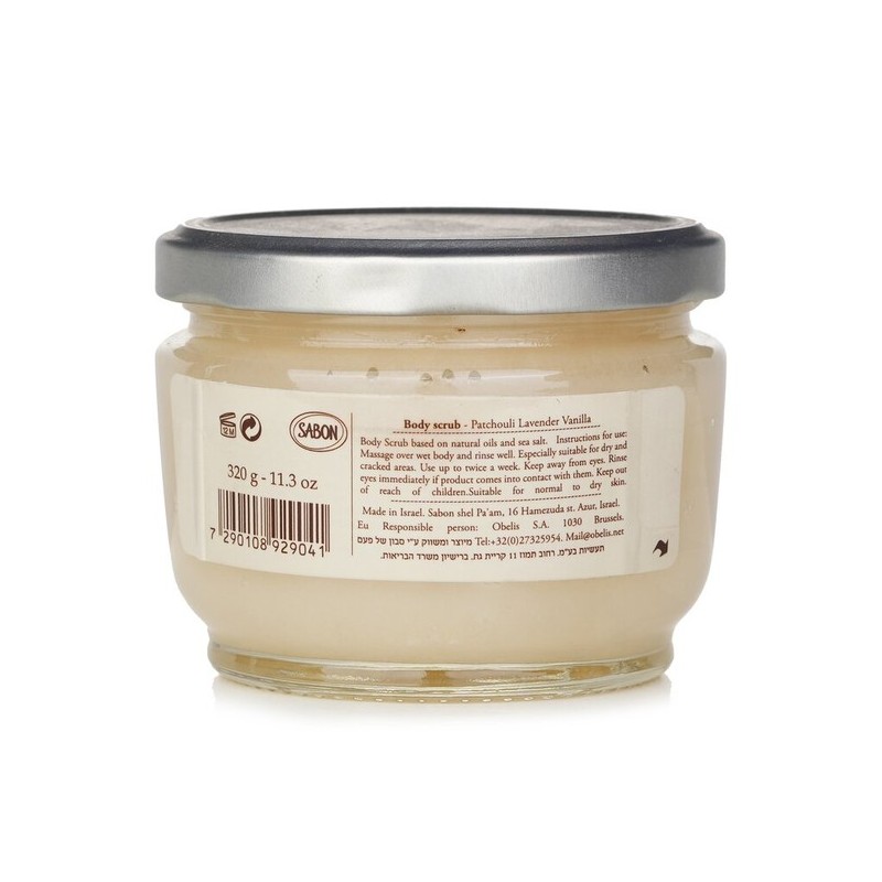 Sabon Body Scrub - Patchouli Lavender Vanilla 320g/11.3oz / 사봉