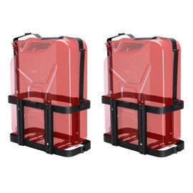 Racewill 2 Pack Upgrade Jerry Can Mounting Holders, 5 Gallon (20 Liter) Black Double Lockable Jerry Gas Can Holder Racks