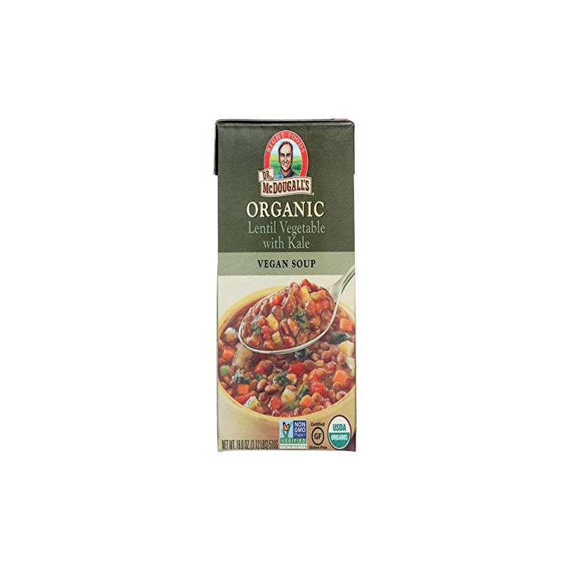 Dr. Mcdougall's Organic Lentil Vegetable Soup, 18 Ounce
