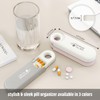 Slim Travel Pill Organizer, Small Pill Case Fits in Purse