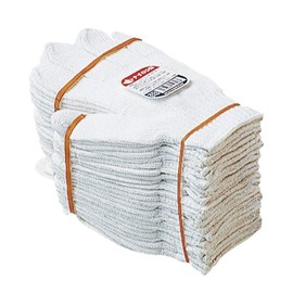 Otafuku Gloves, White Nylon, 60% Nylon, 40% Polyester, Made in Japan, 7 Gauge, #613, White, Free (12 Pairs)