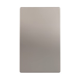 ENERLITES Screwless Blank Wall Plate, Child Safe Blank Device Outlet Cover, Standard Size, 1-Gang 4.68" x 2.93", Polycarbonate Thermoplastic, UL Listed, SI8801-NK, Glossy, Nickel