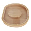 Letter Shaped Piggy Bank Wooden Transparent Panel Portable O Shaped