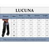 Lucuna Women's Satin Cargo Pants Y2K High Waisted Multi-Pocket Straight