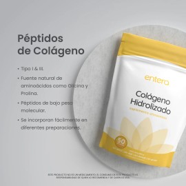 Colágeno Hidrolizado Entera Pharma 500g Colageno Polvo Sabor